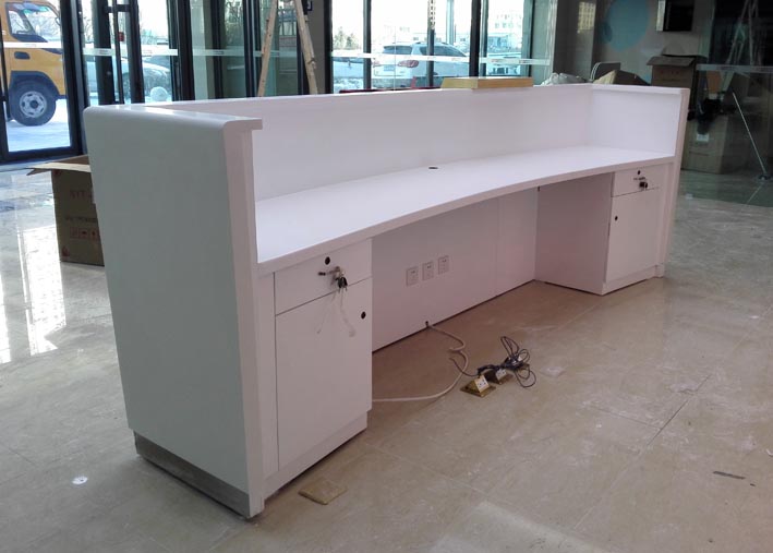 哈爾濱銀行木質烤漆服務臺