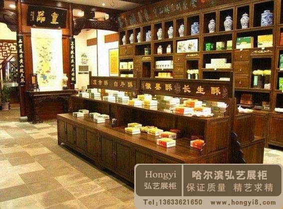 中式特色展柜定做
