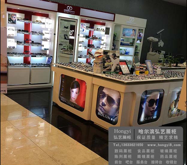 黑龍江眼鏡定做展柜廠