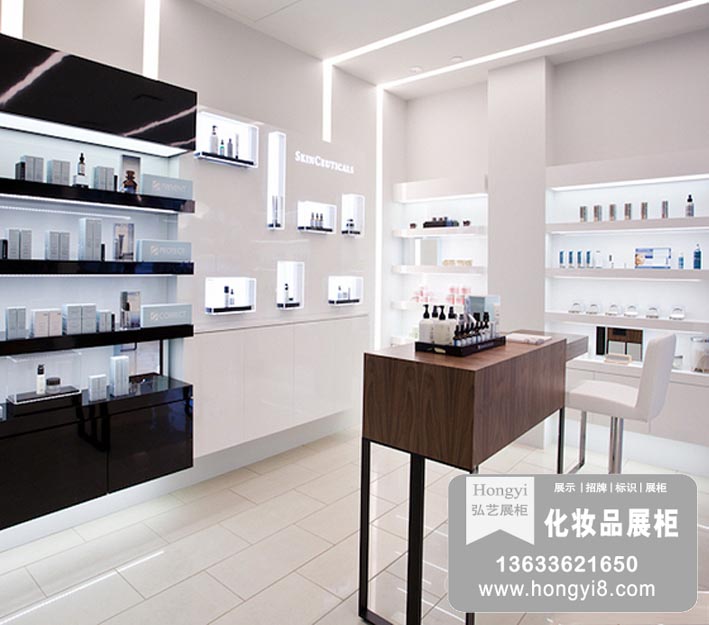 化妝品柜 專賣店化妝品展示柜定做