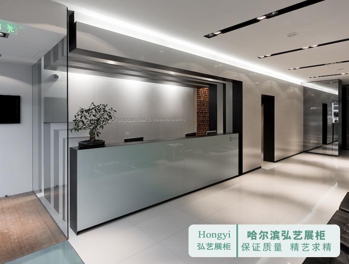 承接辦公會所的吧臺 服務臺定制